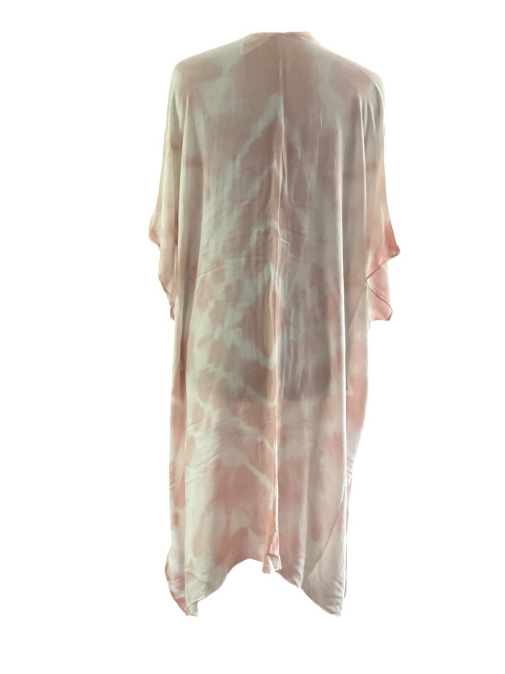 Lightweight Pink Tie-Dye Swim Coverup Kimono RT $32